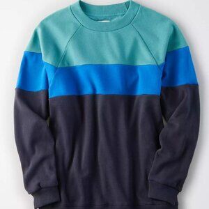 American Eagle Women's Colorblock Sweatshirt, size S NWOT